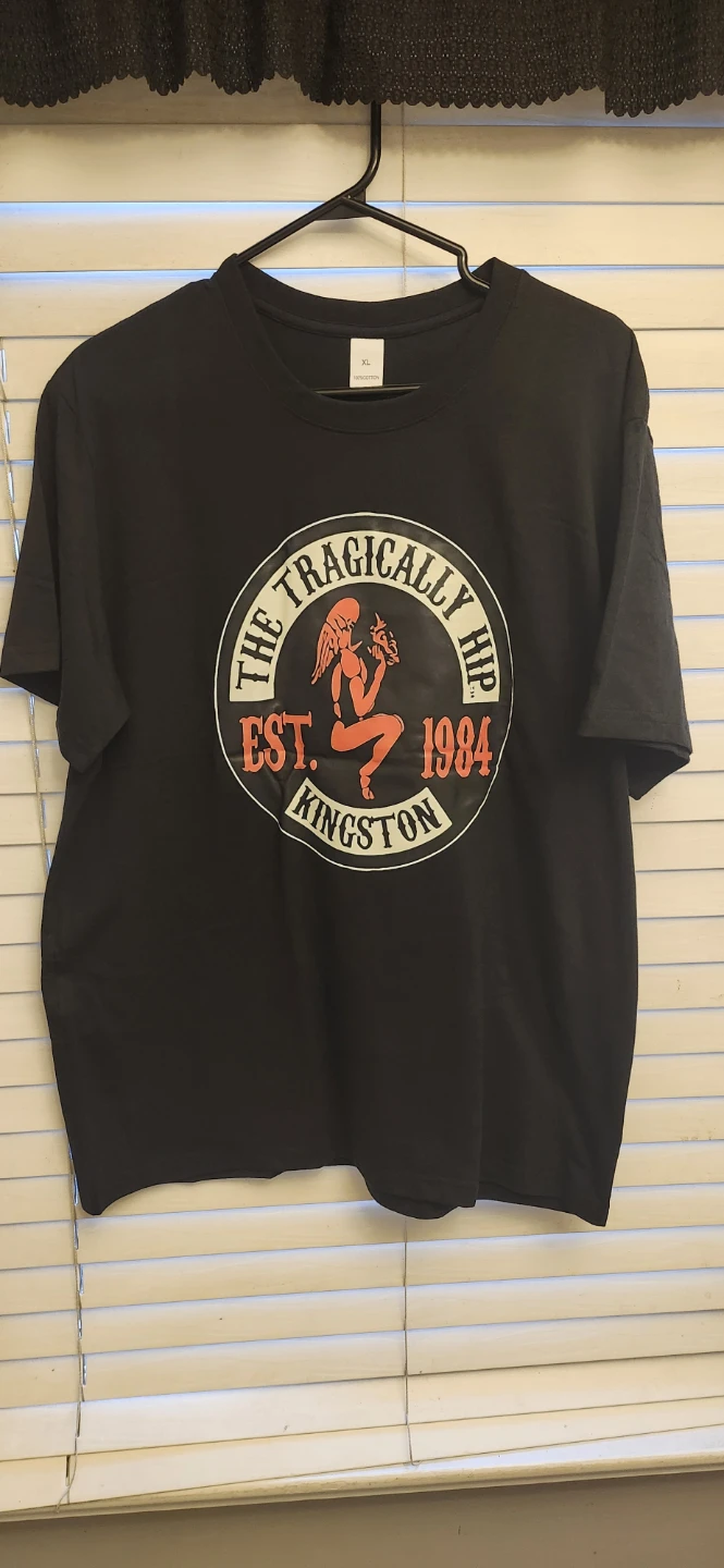 The Tragically Hip Est 1984 T-Shirt XL Black 100% Cotton