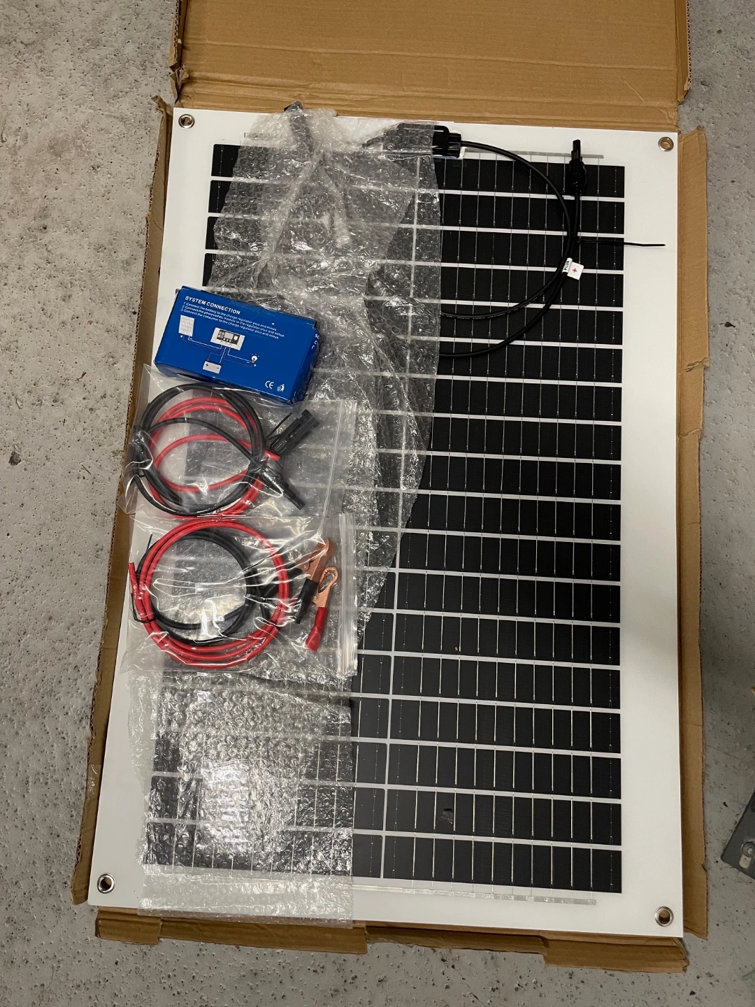 100W Flexible Solar Panel Kit with Charge Controller and Cables