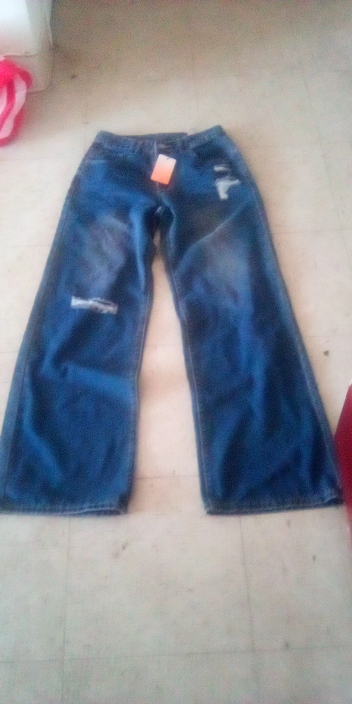Blue Wide Leg Jeans