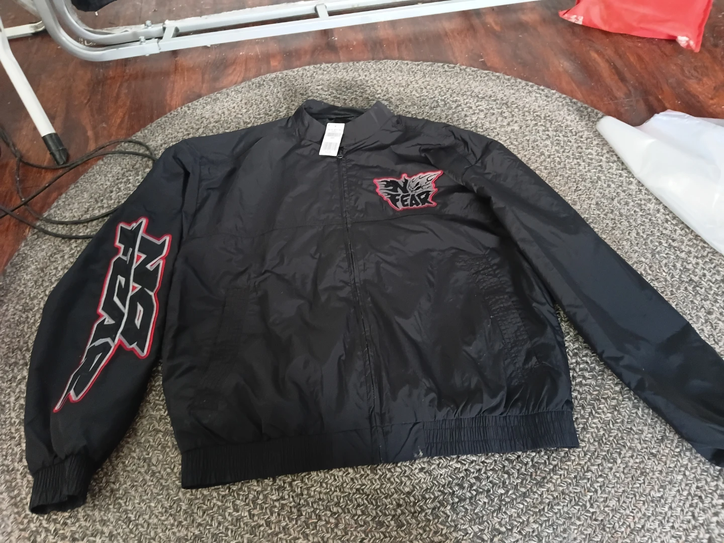 Black NO FEAR Jacket hollister