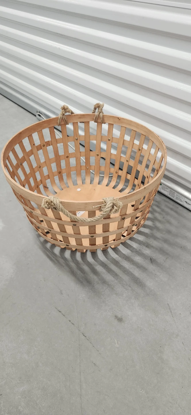 Ikea bamboo basket 19.5*11"D*H - photo 2