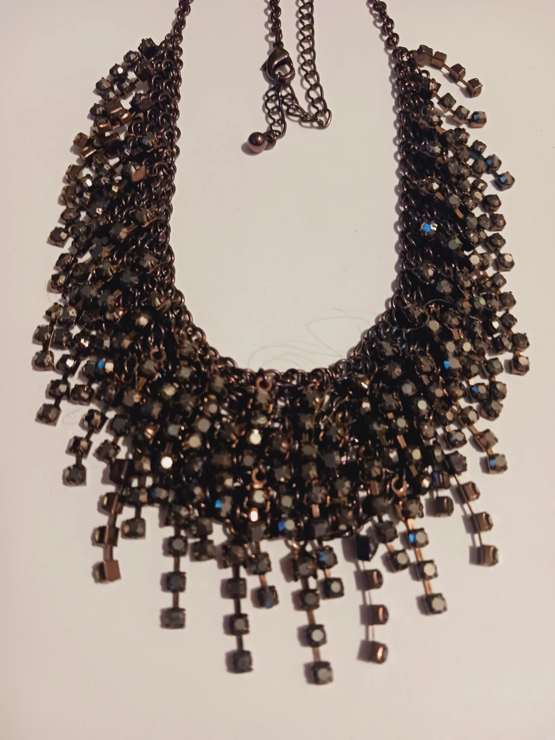 New !! Gorgeous Rhinestone Waterfall Necklace - photo 4