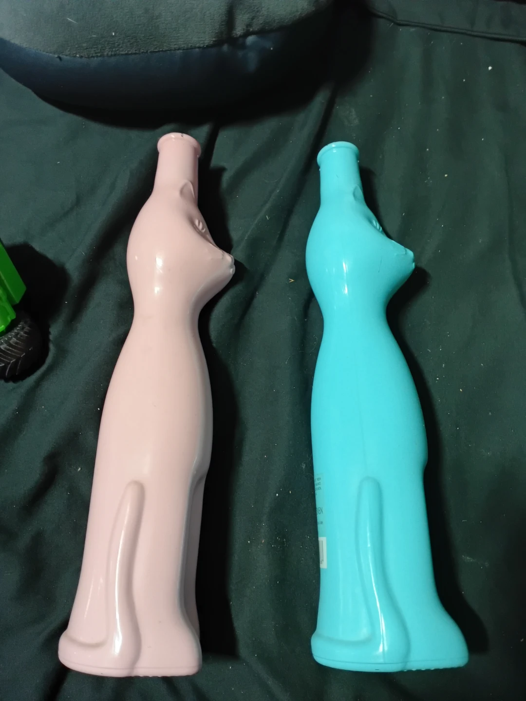 Pink and Teal Cat Shaped Water Bottle Set - photo 2