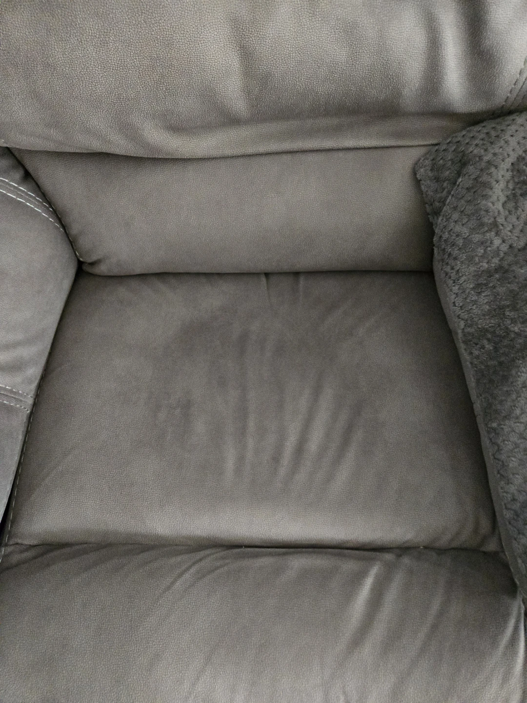 Grey Reclining Sofa & Recliner chair