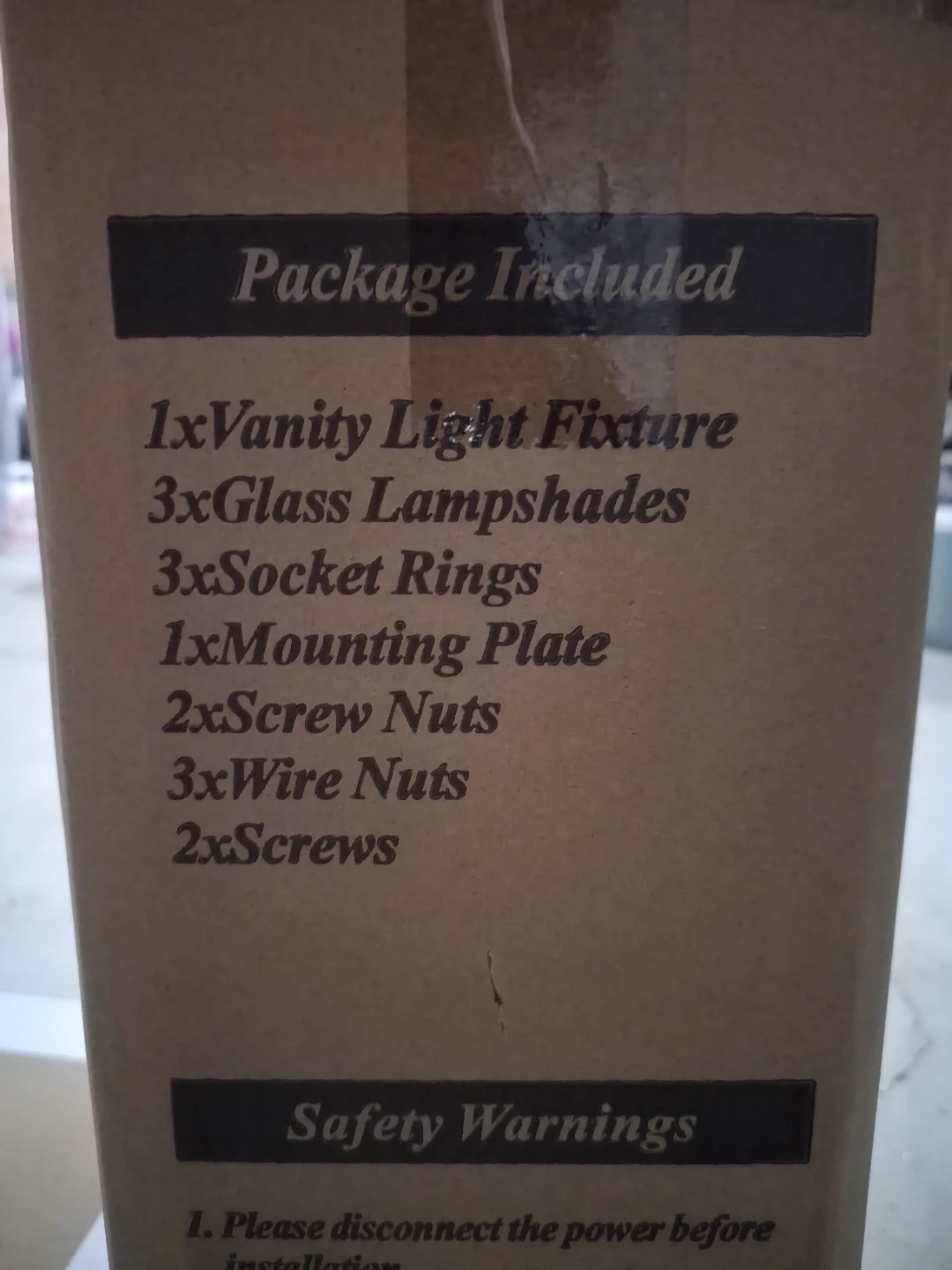 3-Light Vanity Light Fixture - photo 2