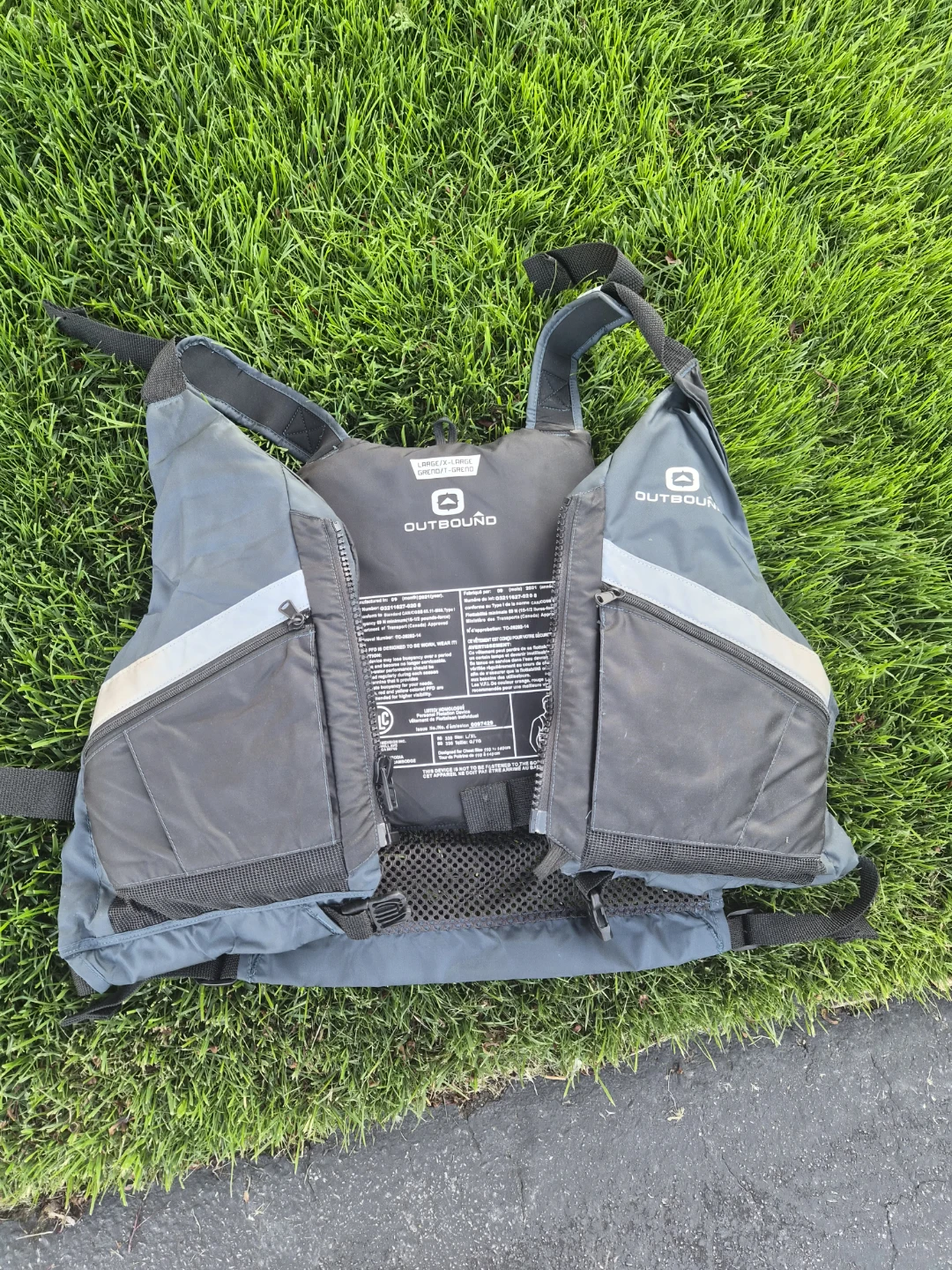 Outbound Kayak/Canoe Life Vest PFD - Adult Large/XL - photo 3