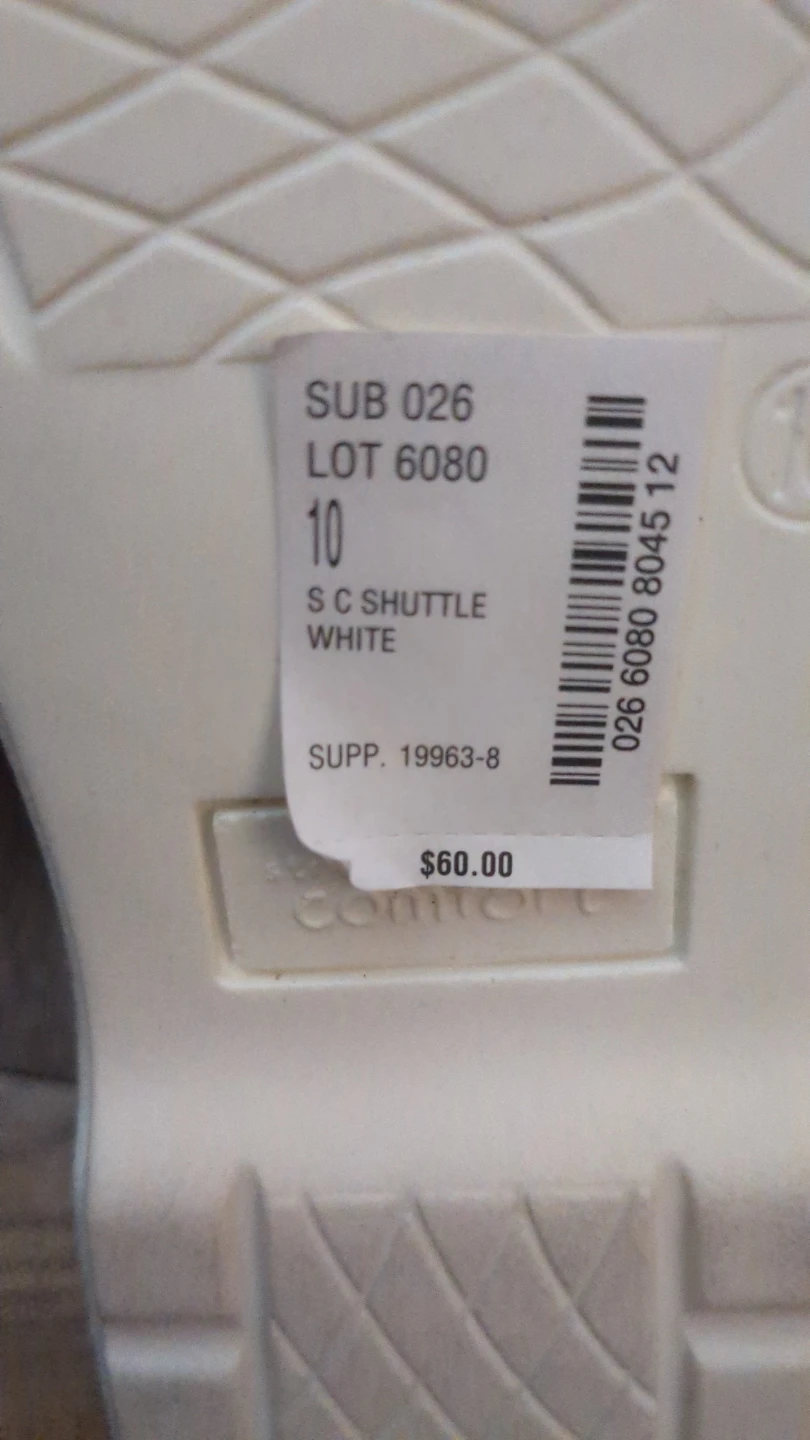 Strictly Comfort Women's White Slide Sandals - photo 2