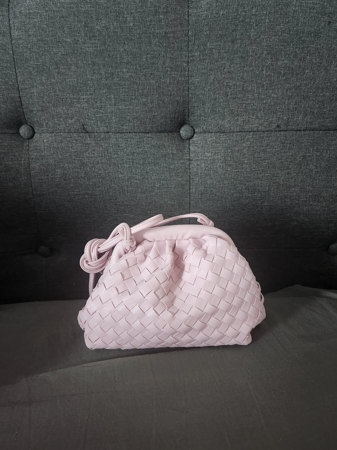 Like new Pink Woven Clutch Bag