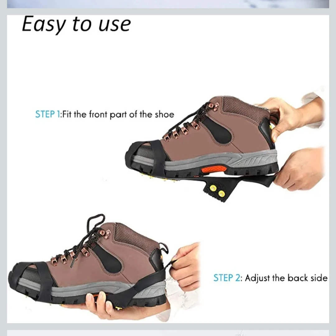 NEW Snow Climbing Crampons Ice Cleats anti slip size XL - photo 3