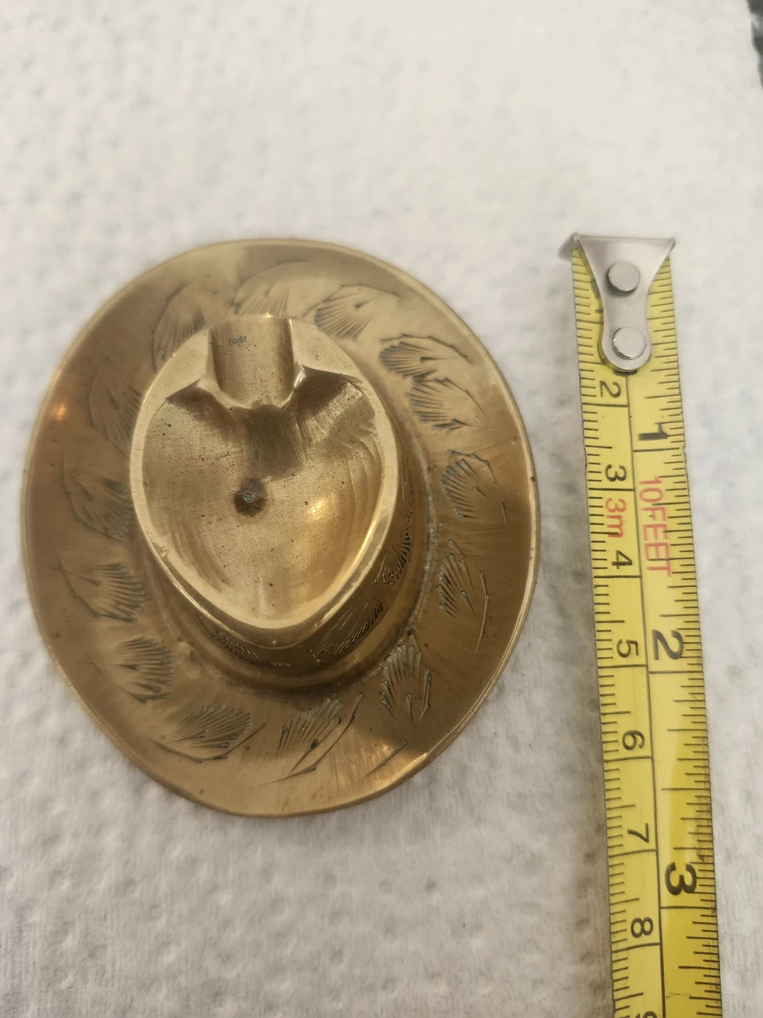Brass Cowboy Hat Ashtray