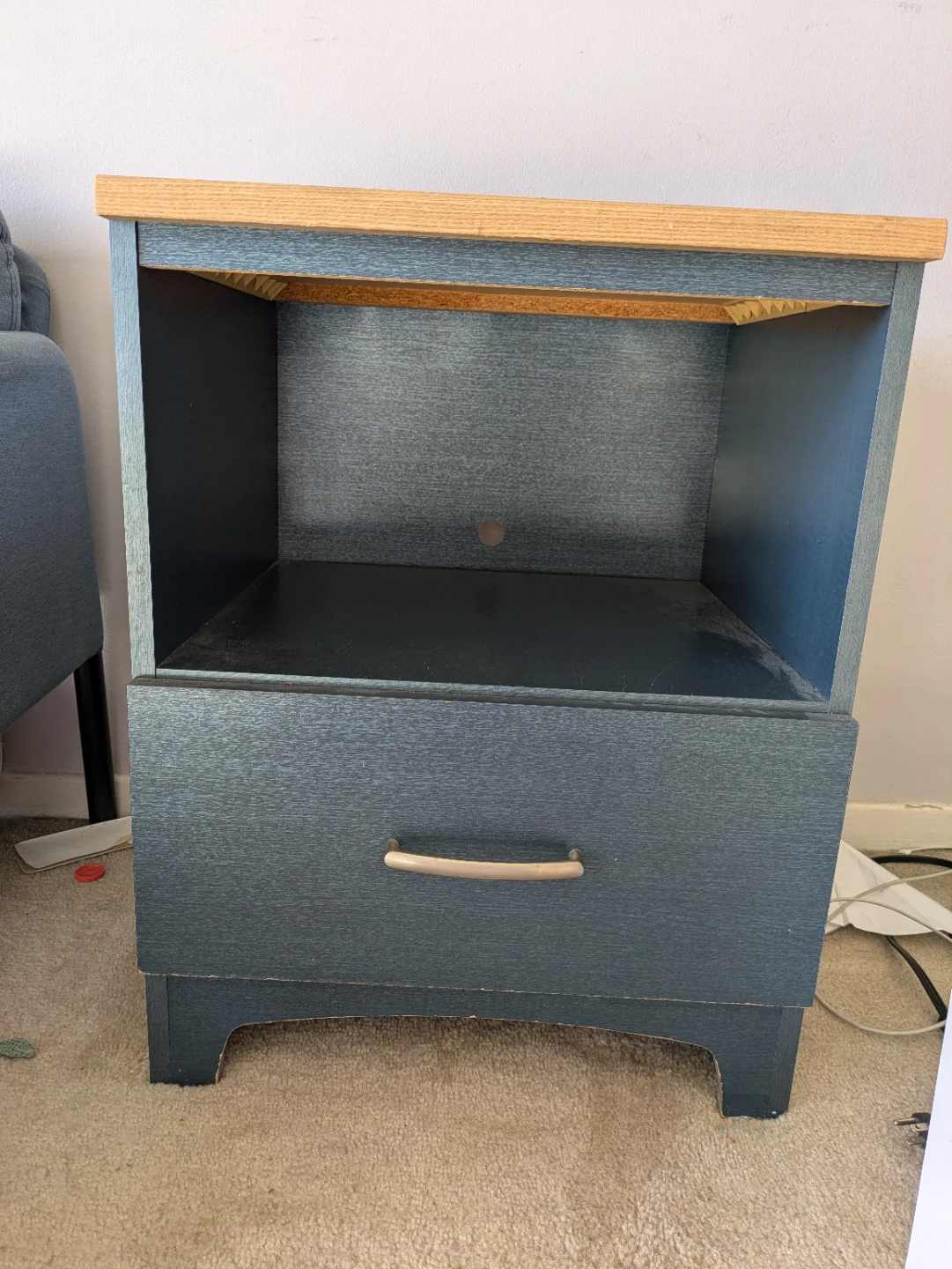 Two-Tone Nightstand with Drawer