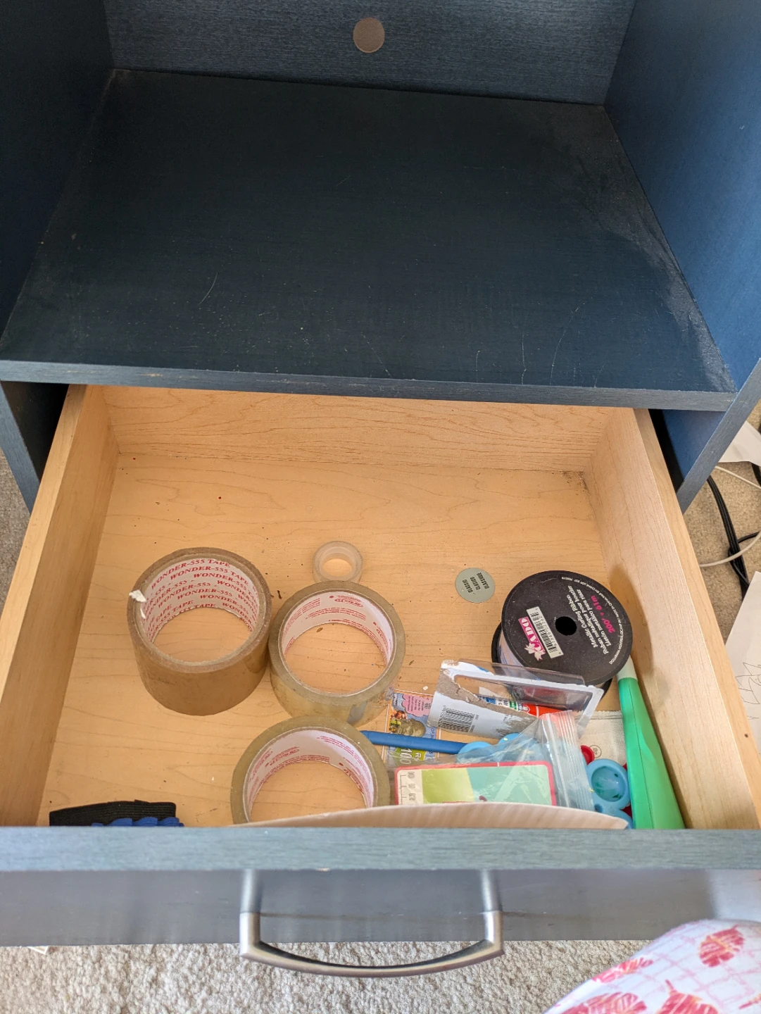 Two-Tone Nightstand with Drawer - photo 3