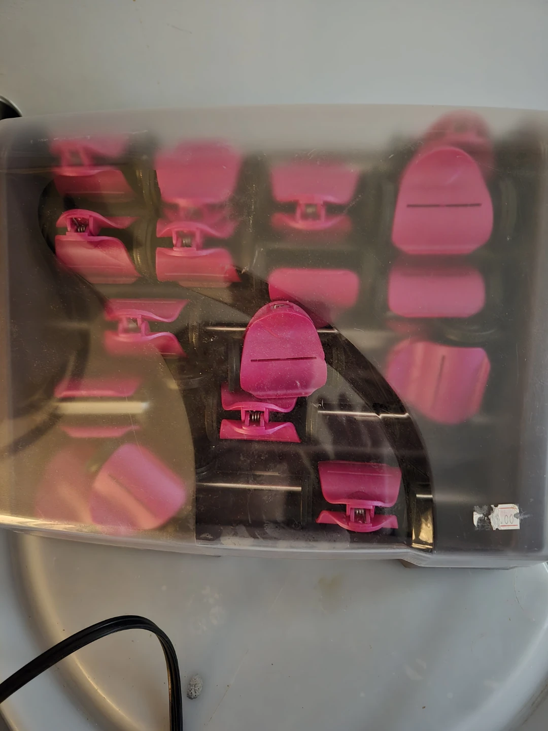 Pink Heated Hair Rollers Set