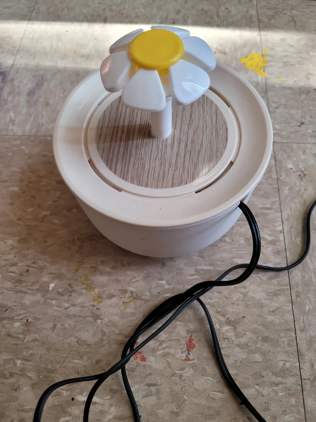 White Flower Pet Fountain.