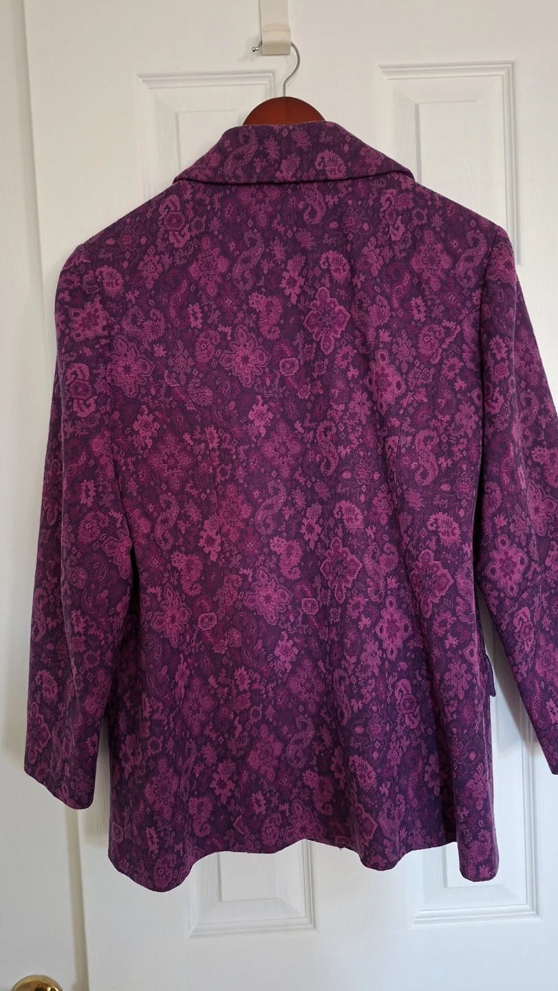 Purple Floral Blazer - photo 3