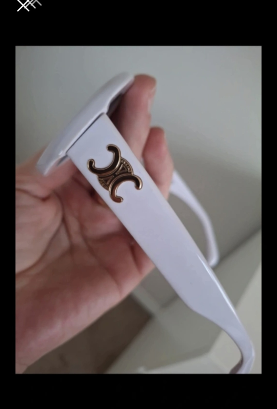 Celine Paris White Oval Sunglasses - photo 4
