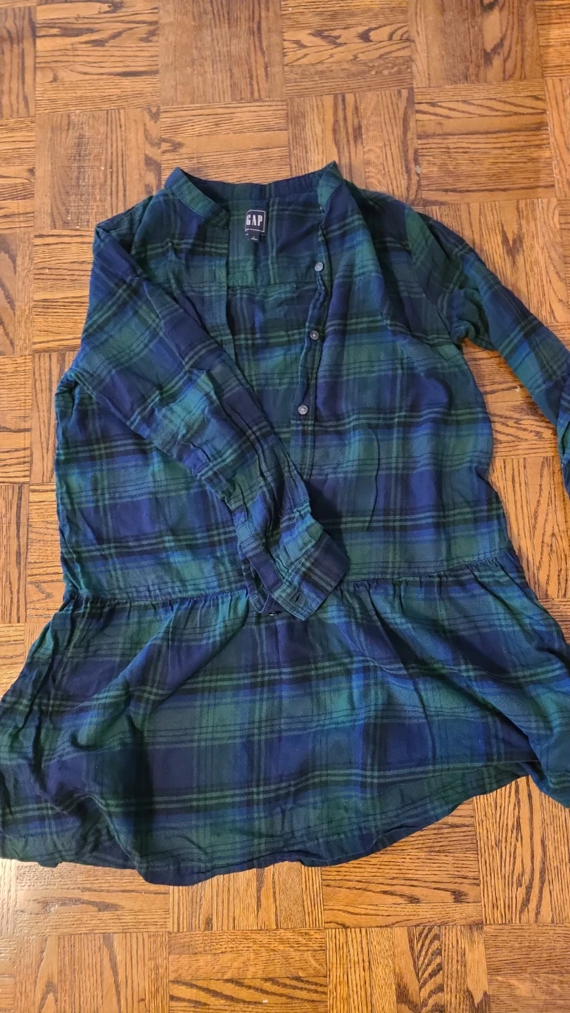 GAP Plaid Tunic Shirt Dress