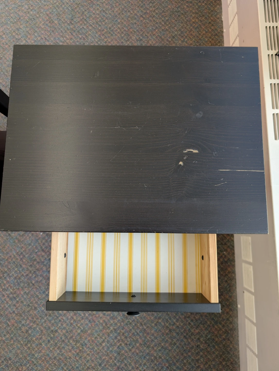 Black End Tables with Drawer and Shelf (Set of 2) - photo 4