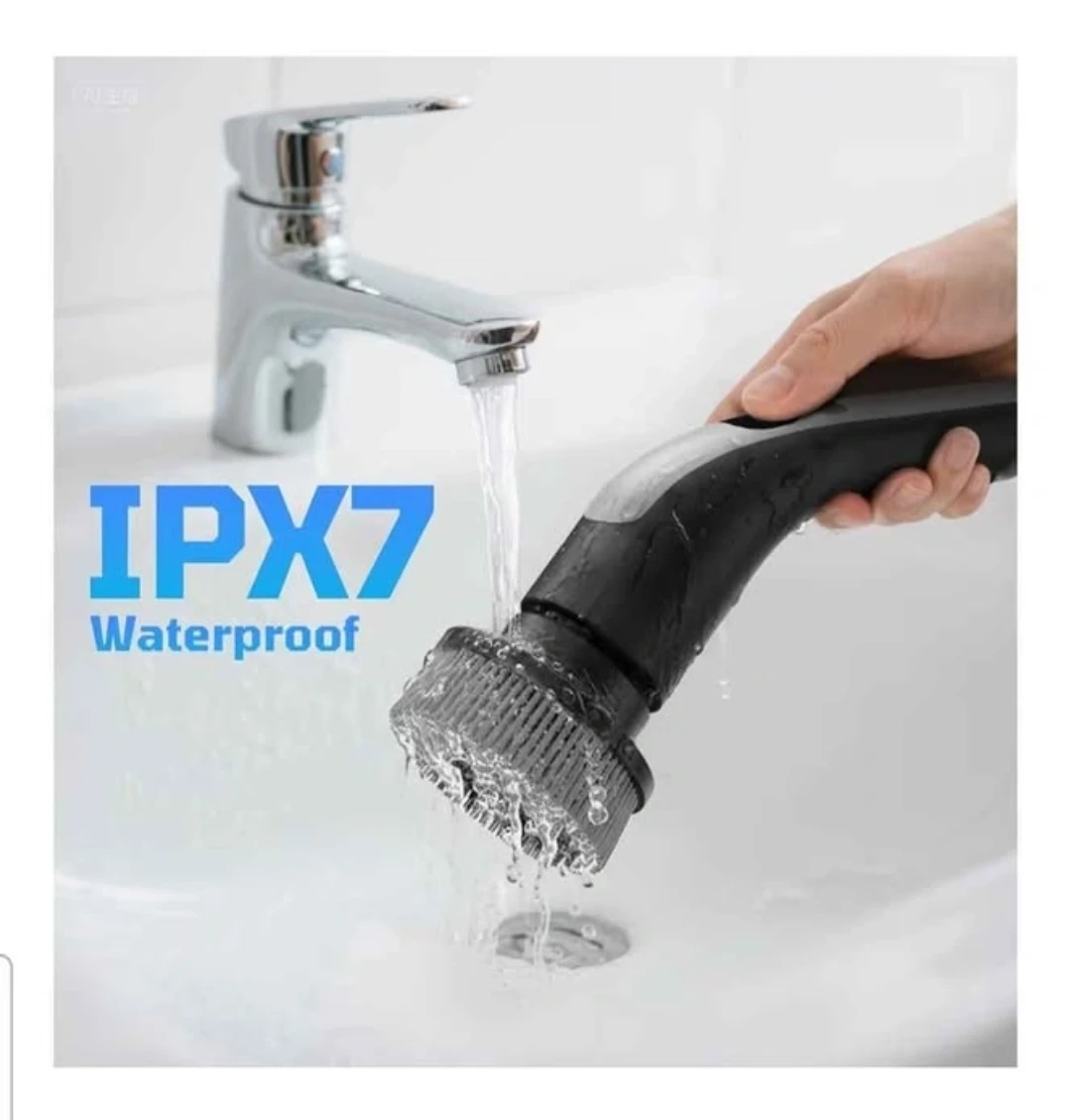 Waterproof Electric Spin Scrubber with Handle - photo 4