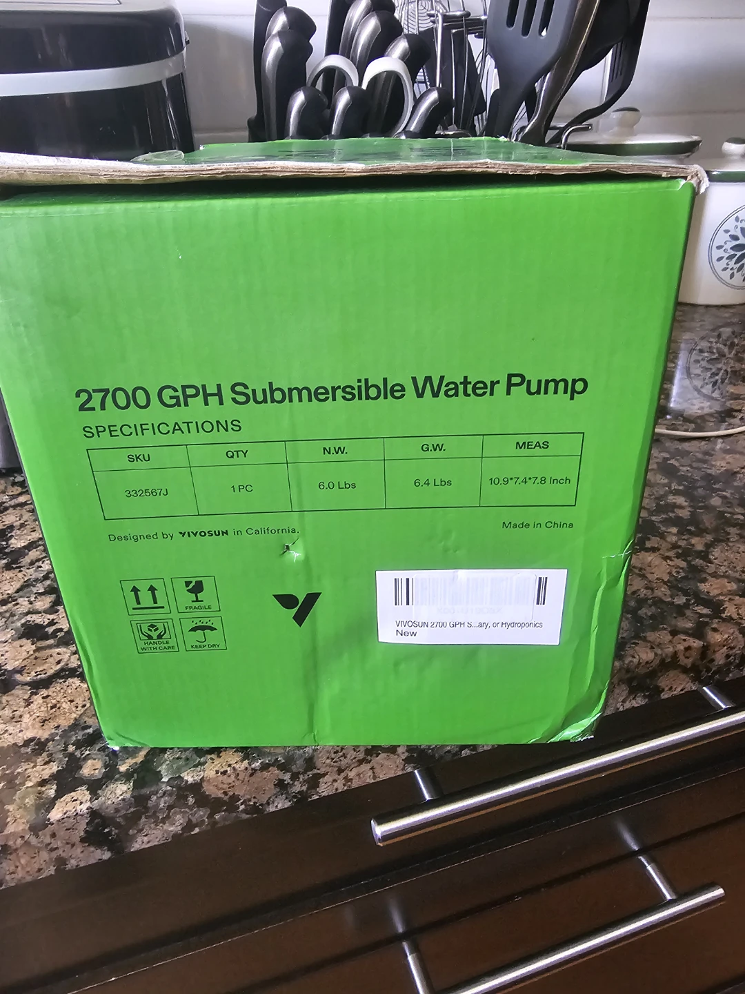 VivoSun Water Pump 2700GPH - photo 2
