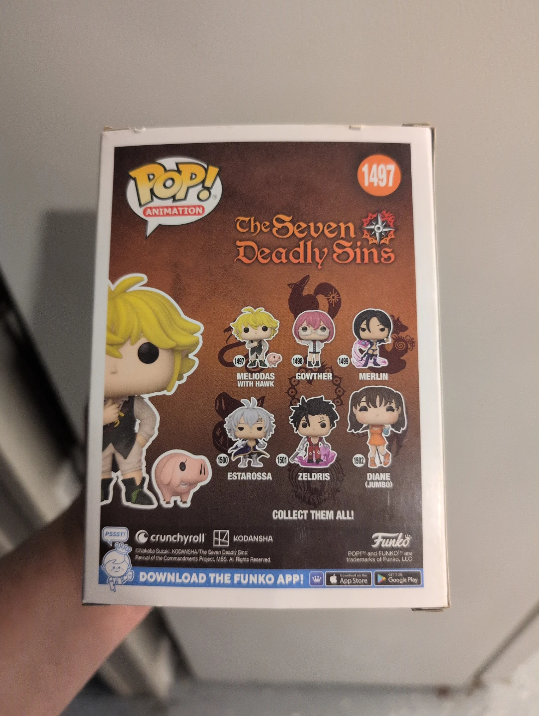 Funko Pop! The Seven Deadly Sins Meliodas with Hawk 1497 - photo 3