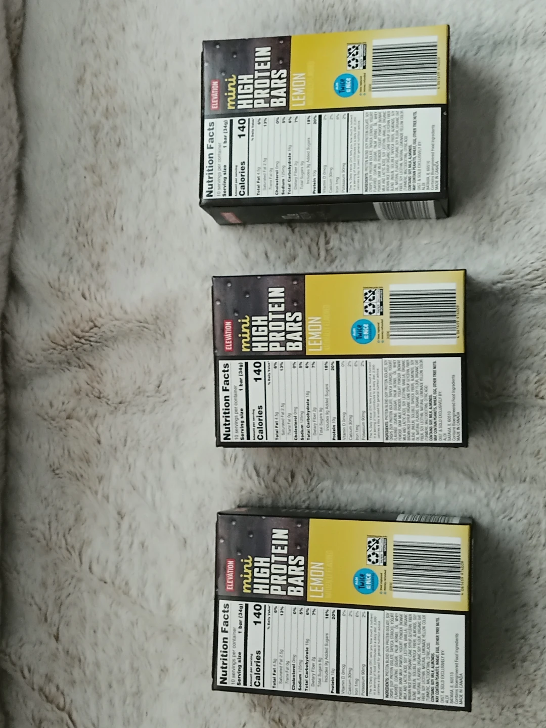 Elevation Mini High Protein Bars - Lemon Flavour (3 x 10 bars) - photo 2