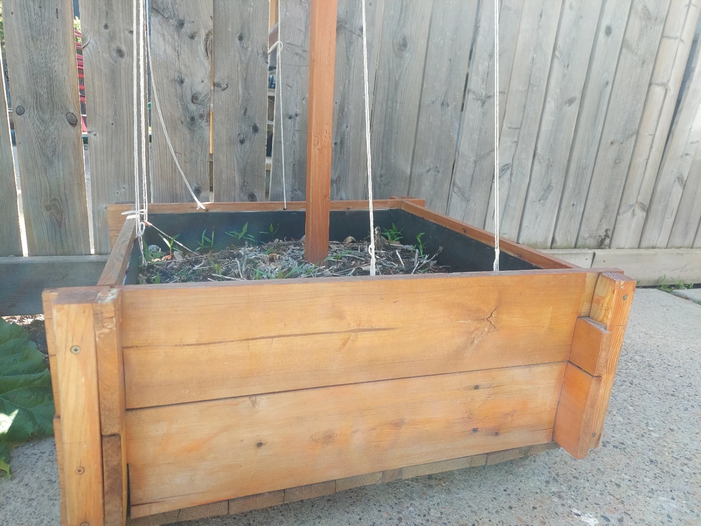 Wooden Raised Garden Bed with Trellis - photo 3