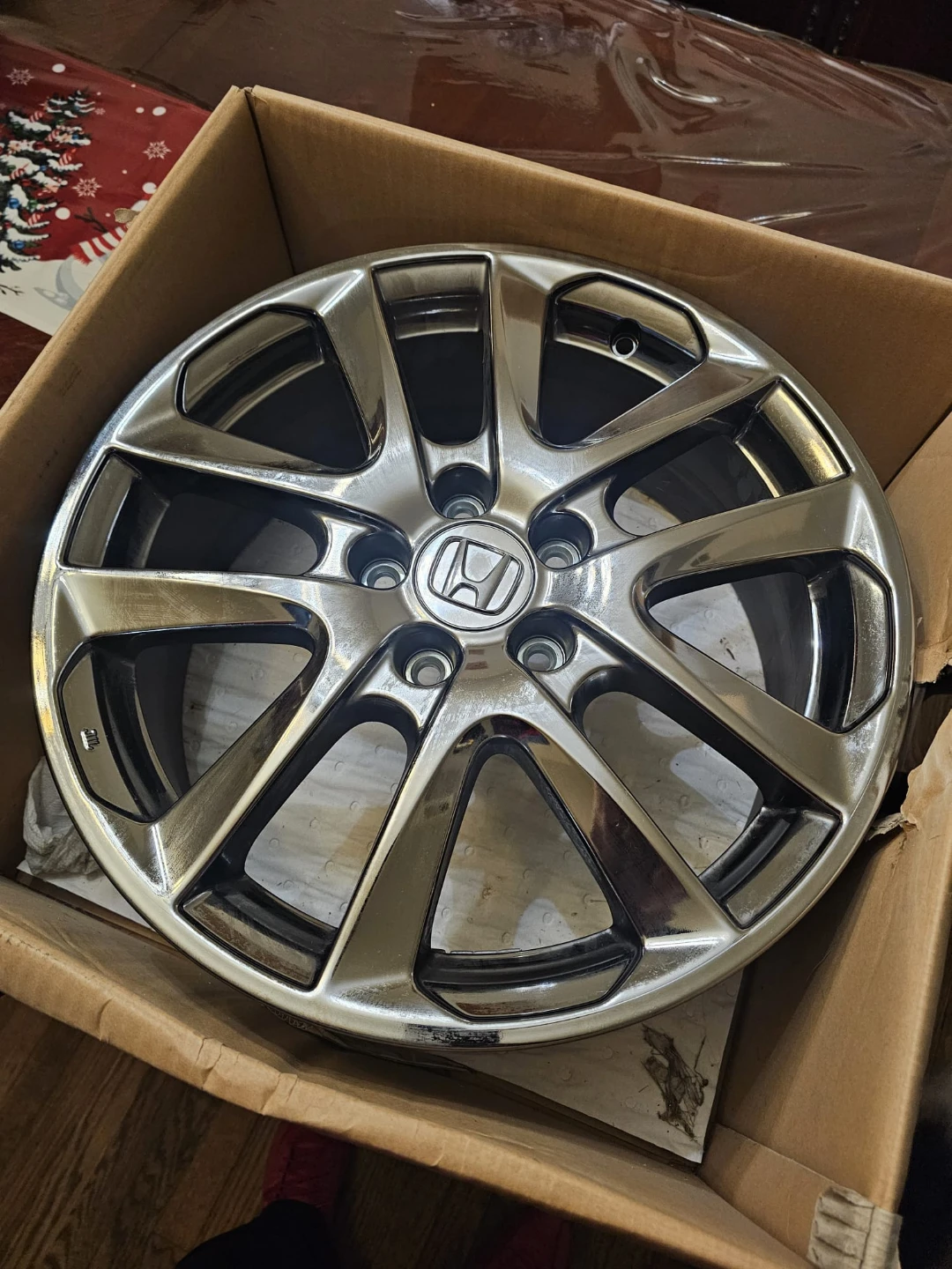 New chrome 17 inch oem Honda rims wheels 5x114.3 5x115 - photo 2