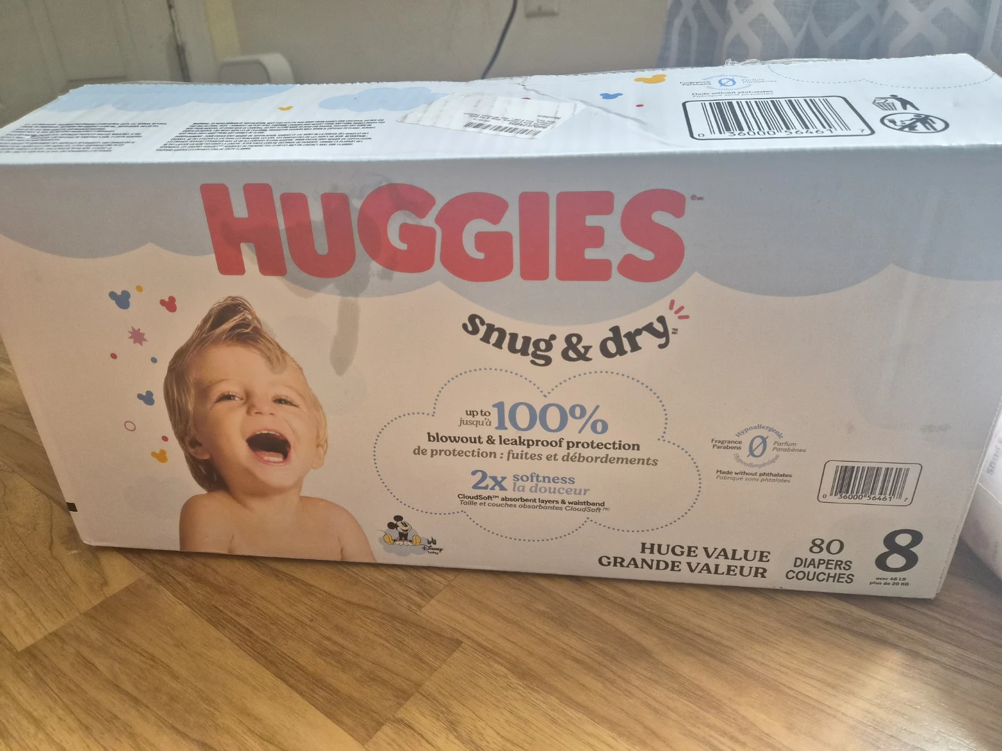 Huggies Snug & Dry Diapers Size 8, 60 count