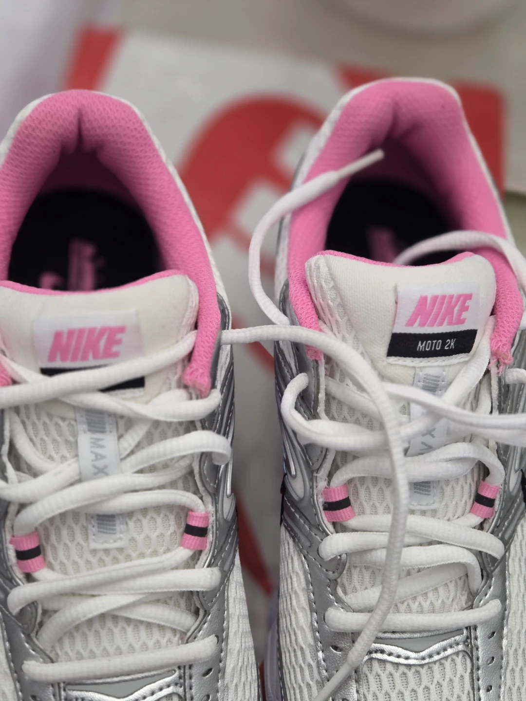 Nike Moto 2K Women's Running Shoes White/Pink/Silver - photo 3
