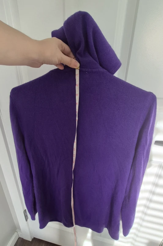 Purple Zip-Up Hoodie. Size L. - photo 3