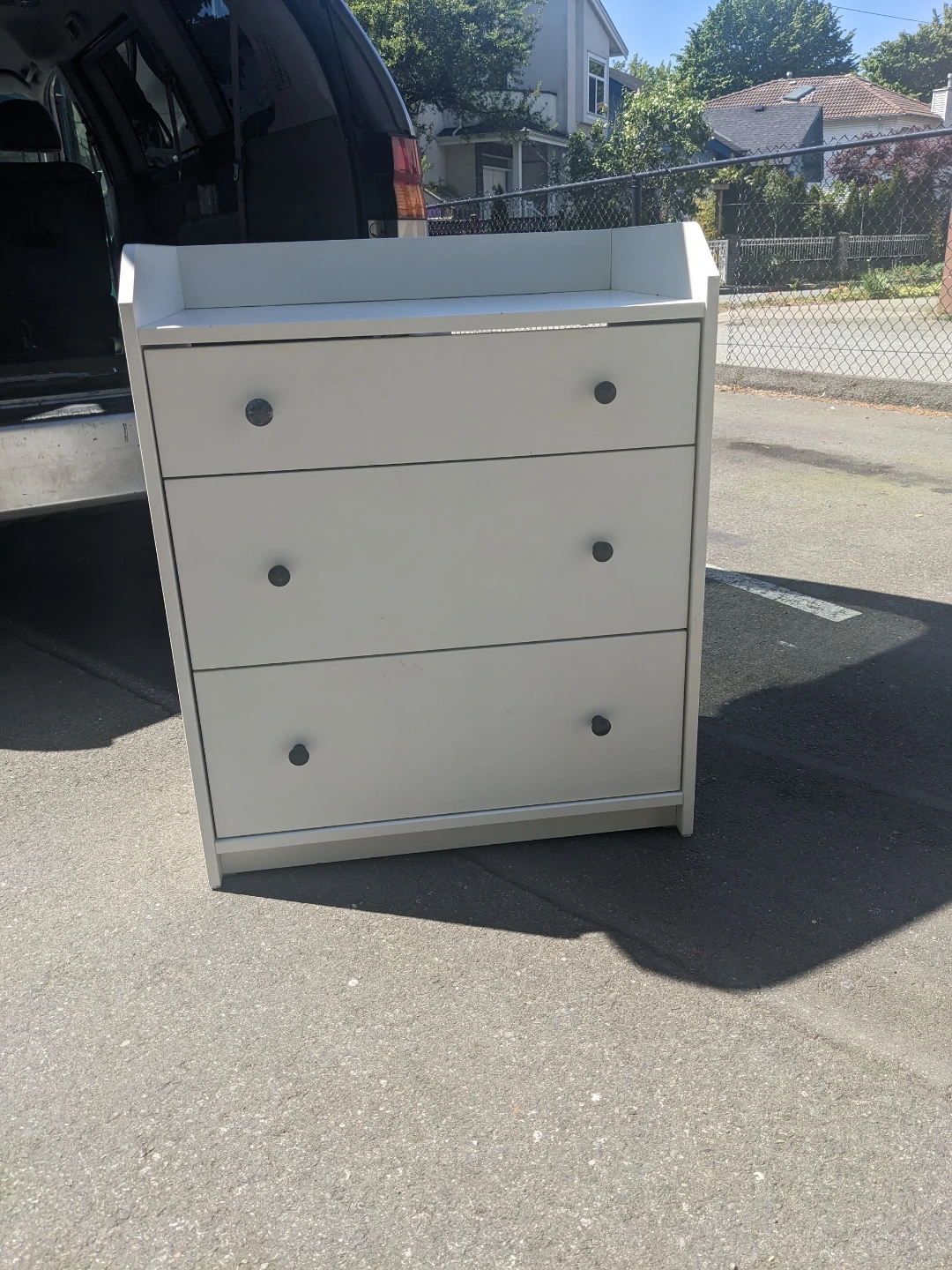 White 3-Drawer Dresser