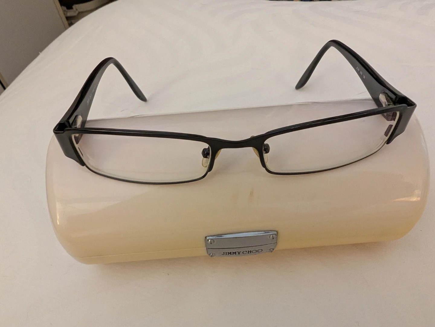 Jimmy Choo Black Rectangle Eyeglasses with Case - photo 3