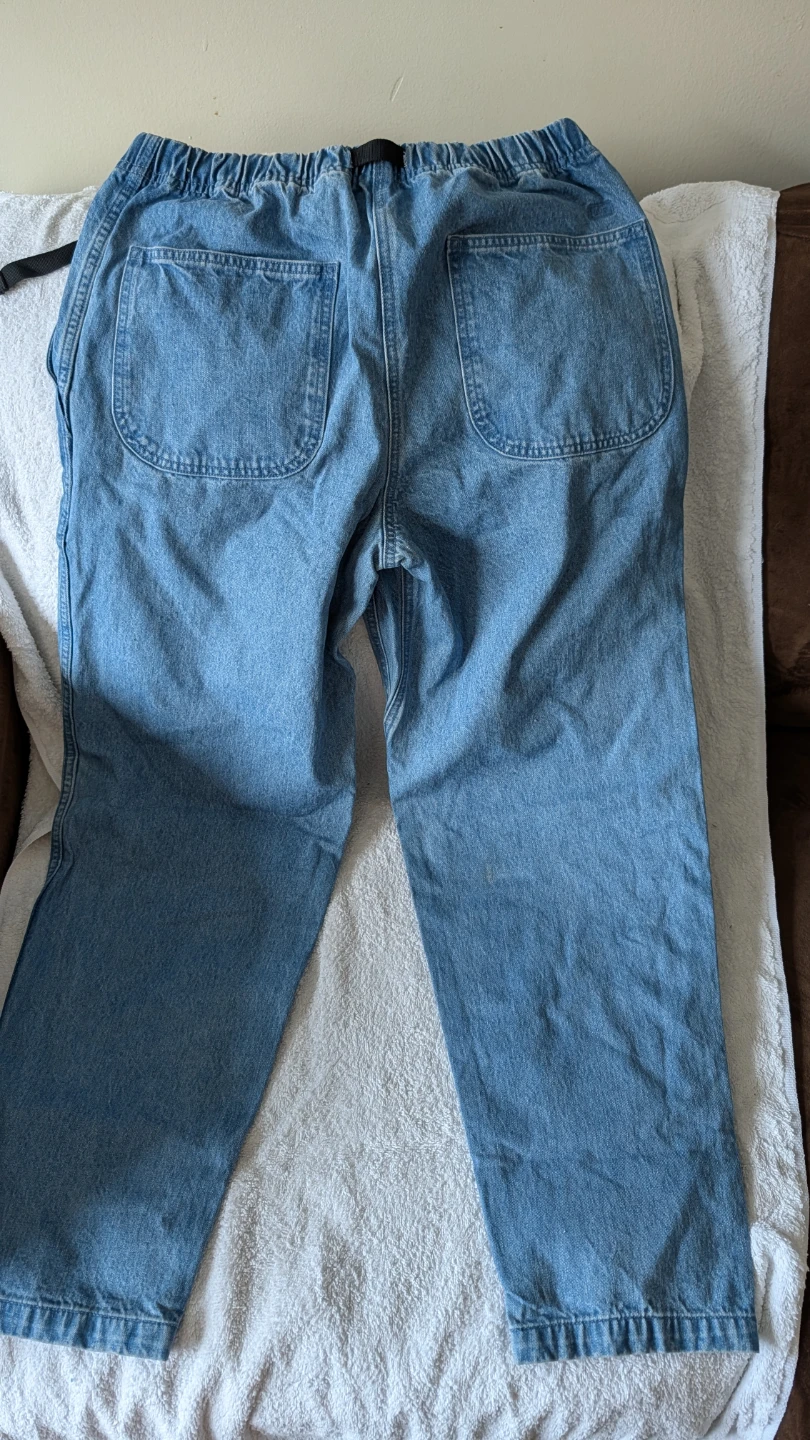American Eagle Light Wash Denim Pants with Belt - photo 2