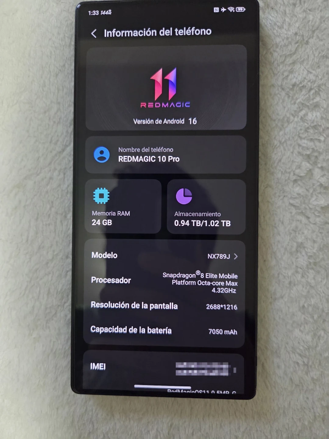 REDMAGIC 10 Pro 5G NX789J 1TB ROM--24GB RAM - photo 2