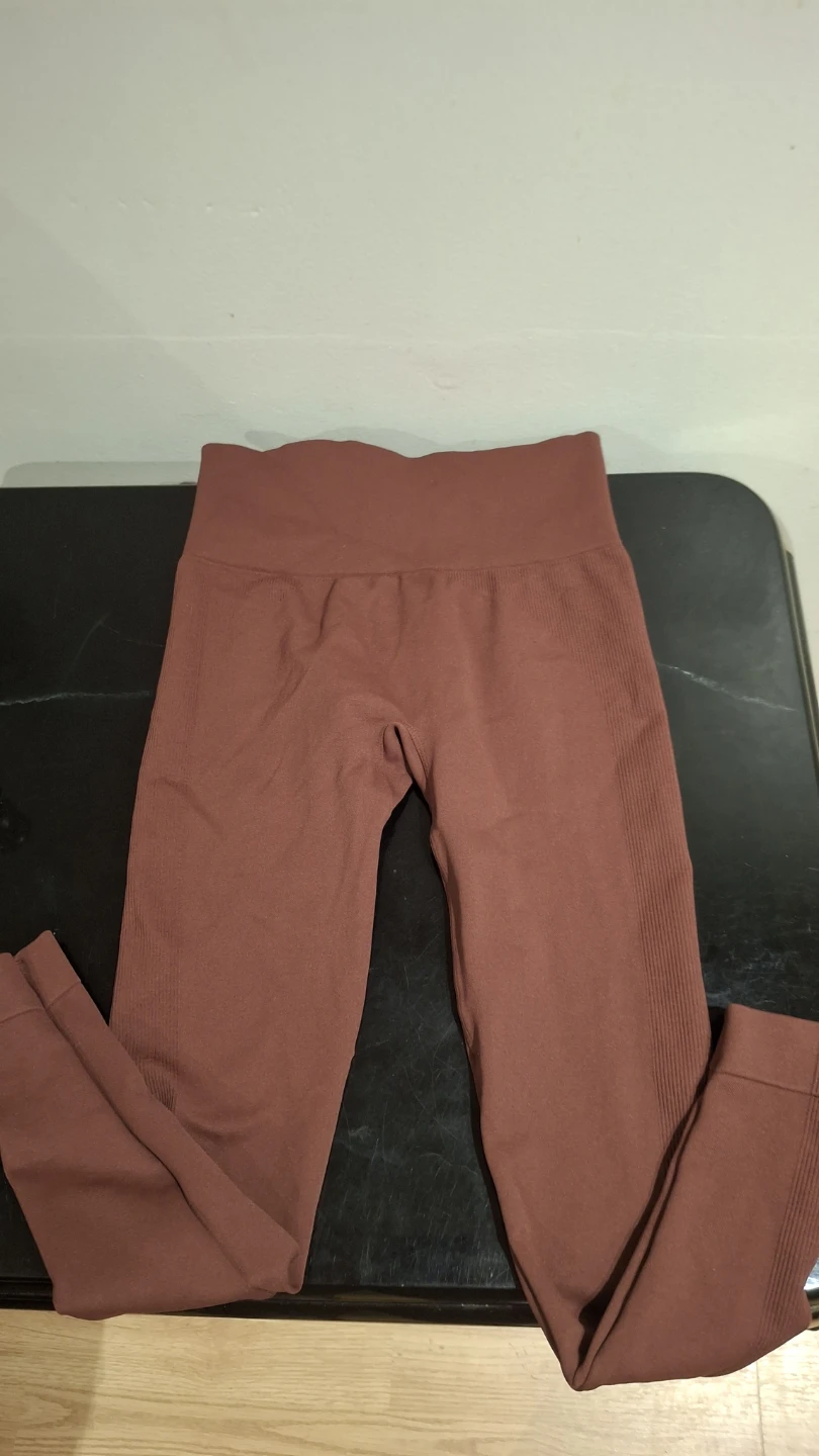 6-8 years Brown Seamless Workout Leggings