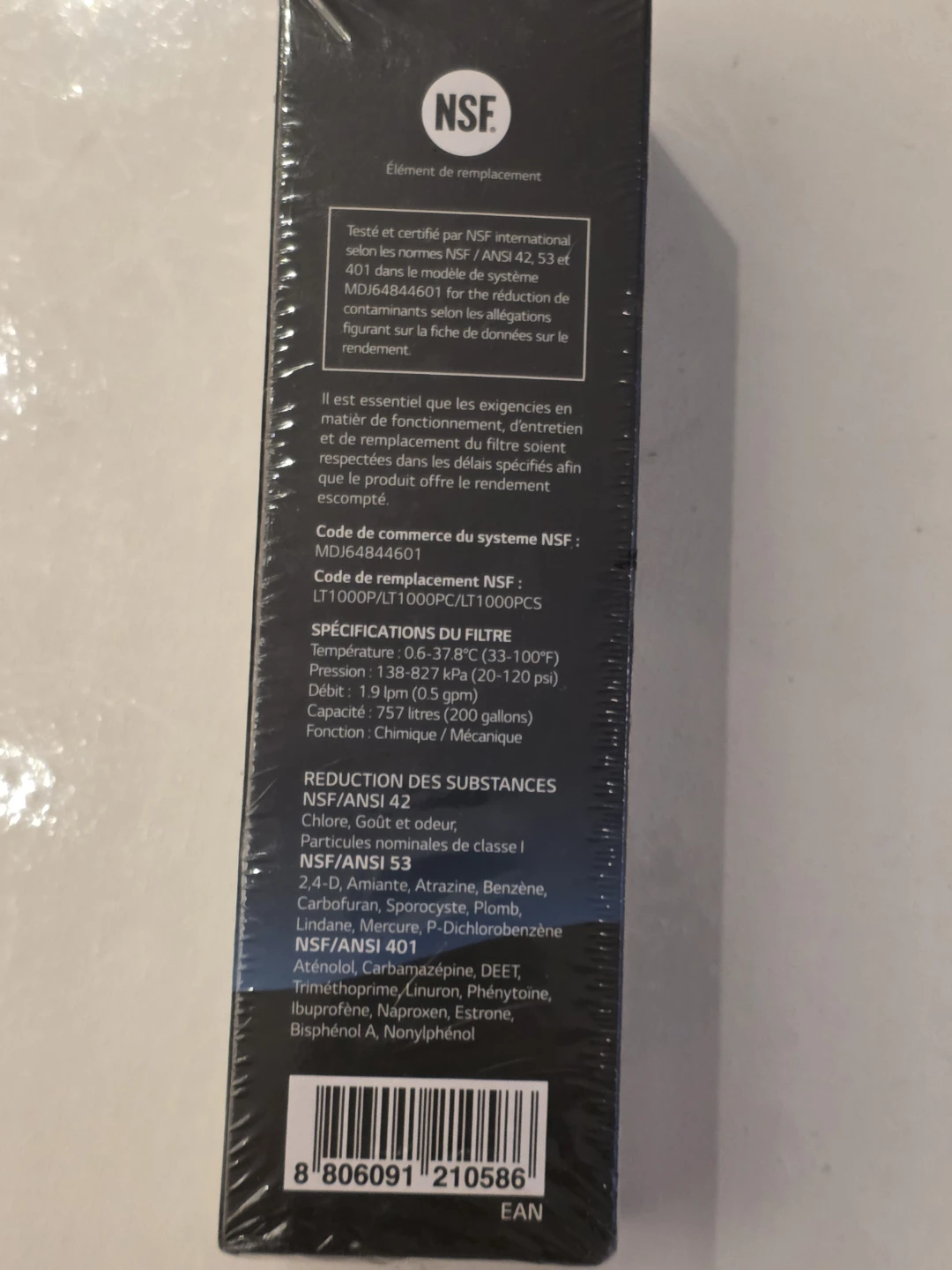 LG Water Filter Replacement Cartridge LT1000PC - photo 2