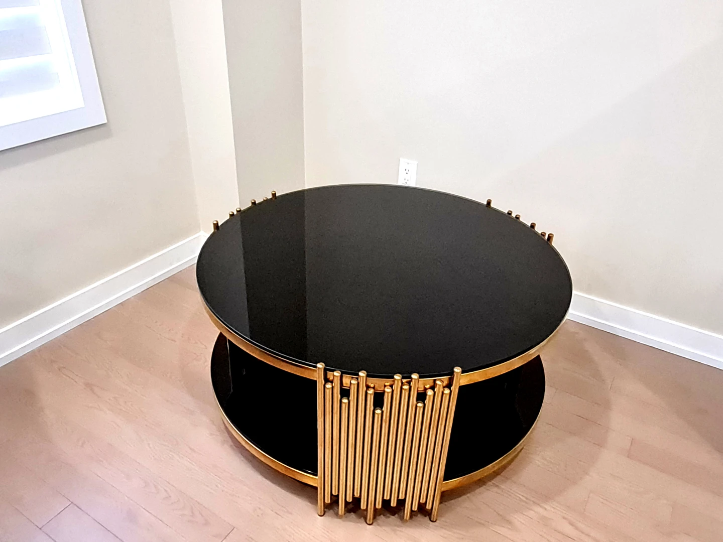 GOLD & BLACK COFFEE TABLE