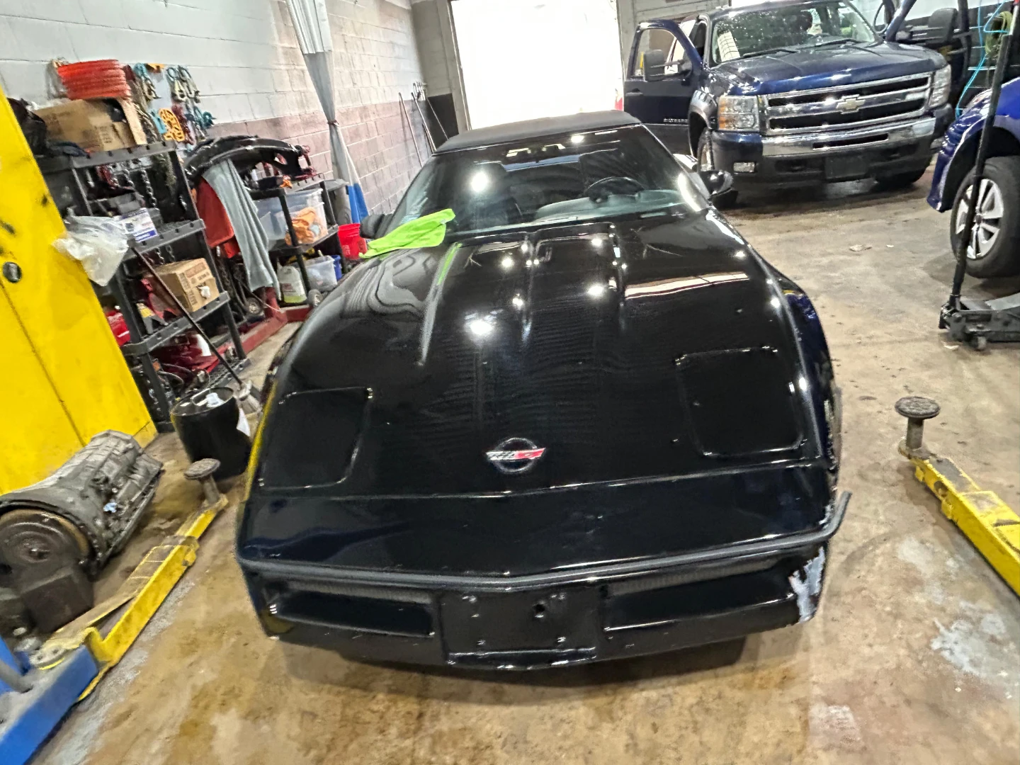 Black Chevrolet Corvette Convertible
