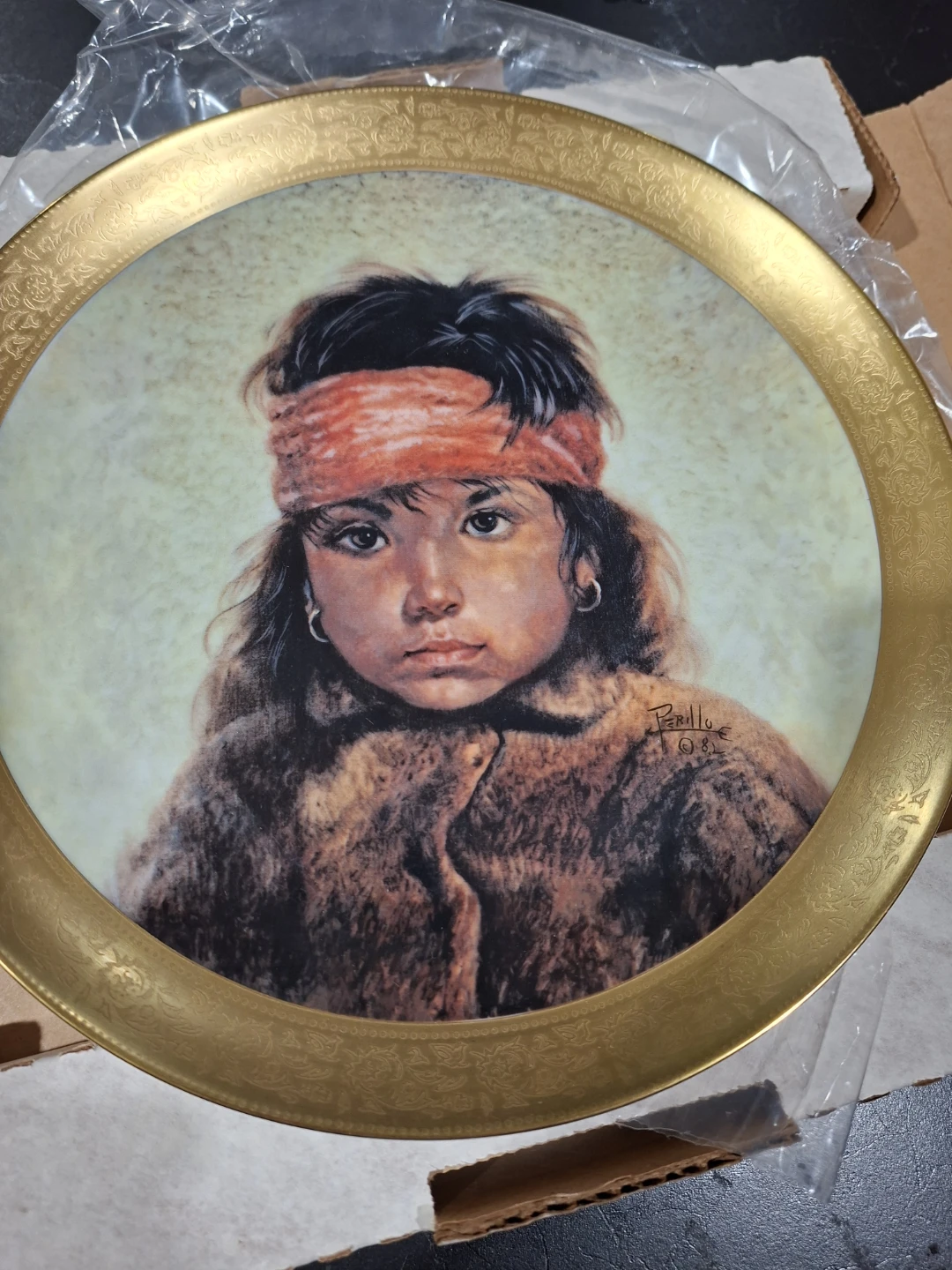 Gregory Perillo "Navajo Girl" Collector Plate