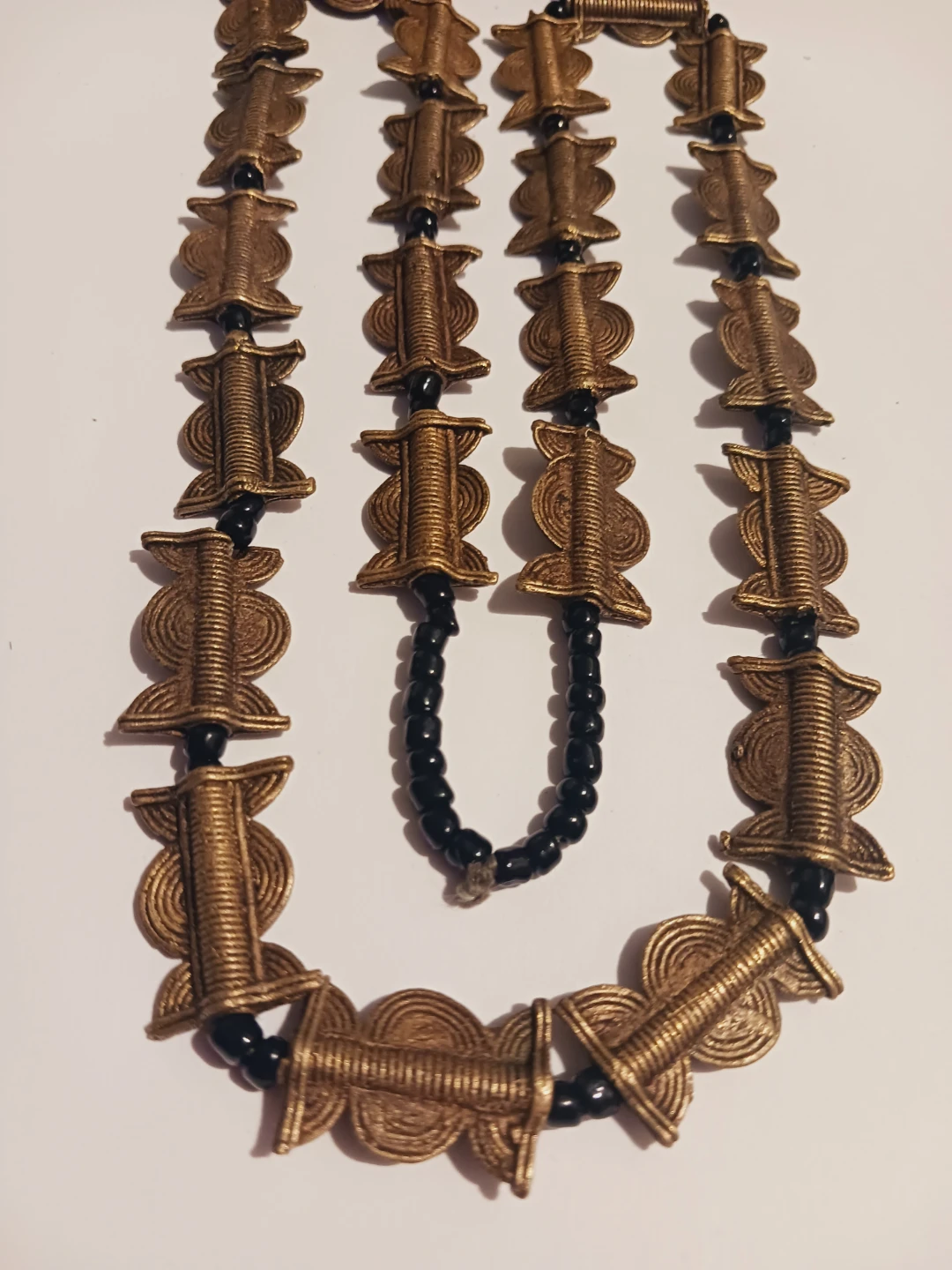 Ashanti Tribe Ethnic African Trade Kurofufrum Necklace - photo 3