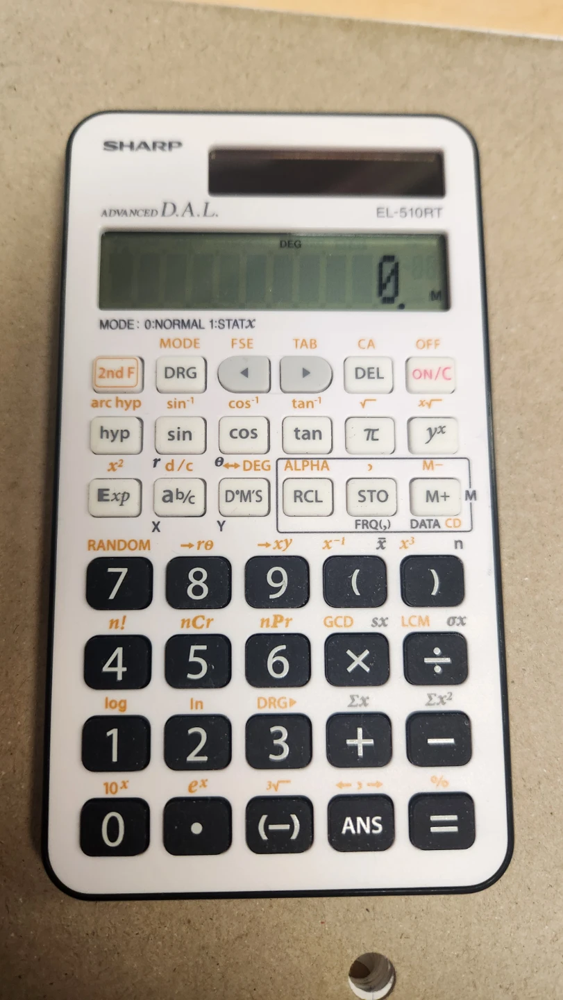 SHARP EL-510RT Calculator - photo 3