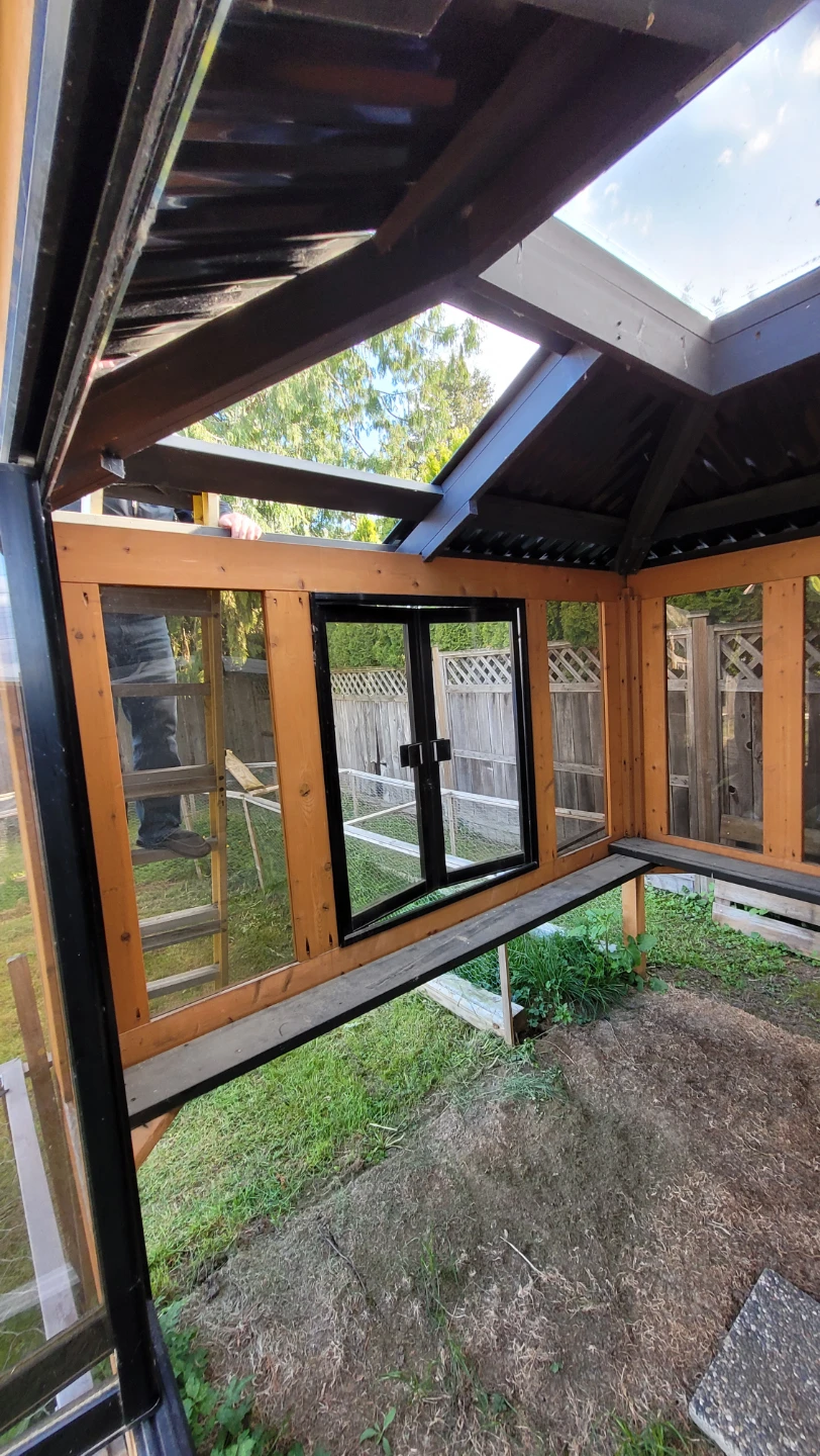 Wooden 8x8 hot tub gazebo with Large Windows - photo 5