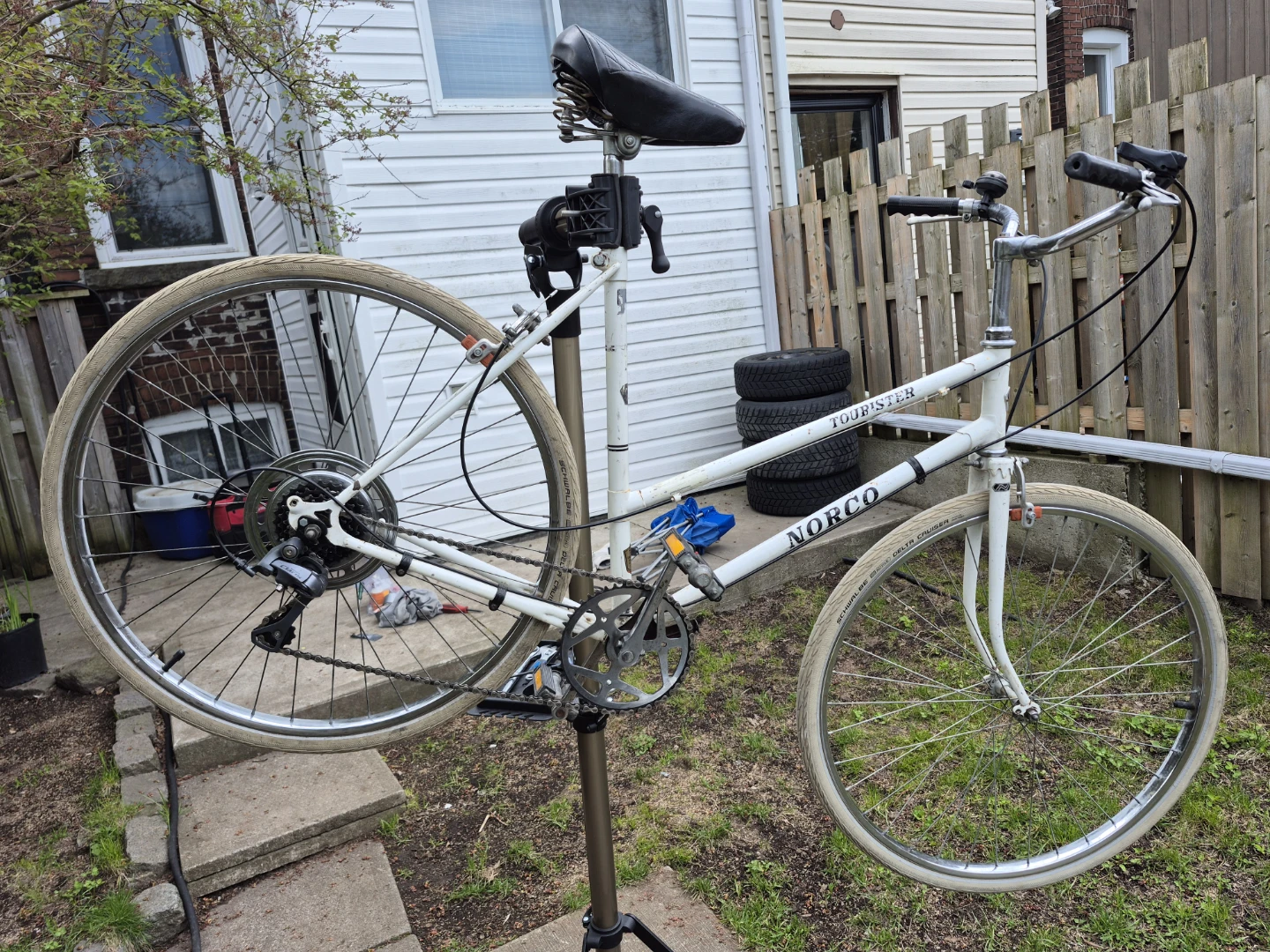 Japanese road bike with an 18-inch frame"
