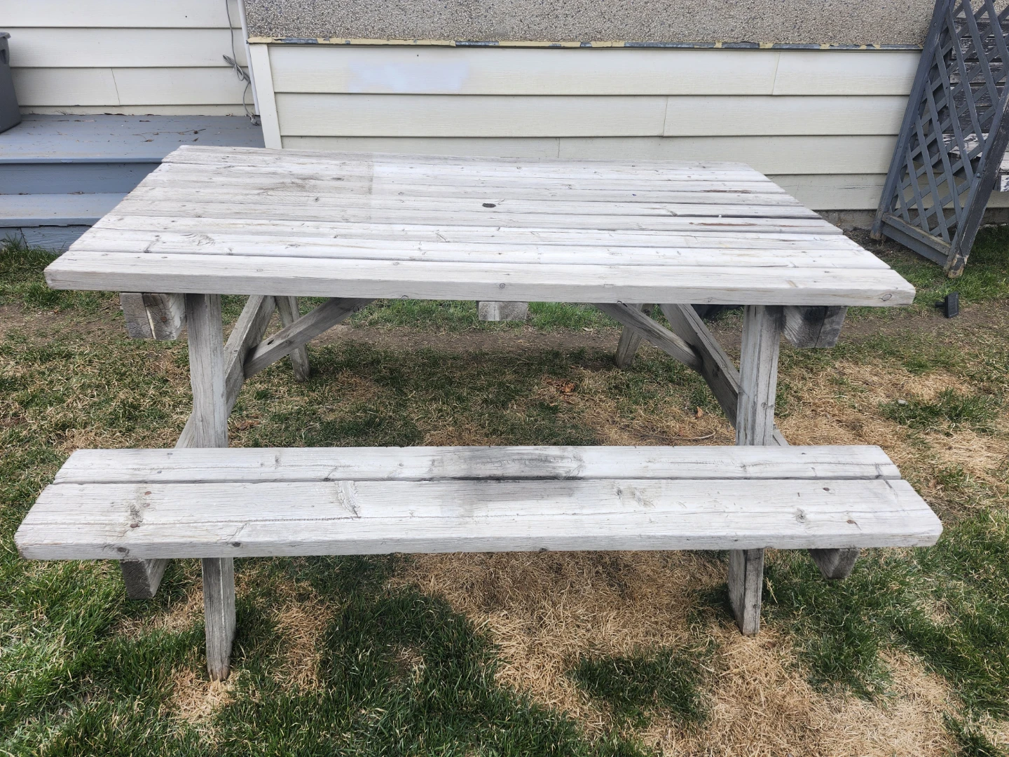 Wooden Picnic Table - photo 2