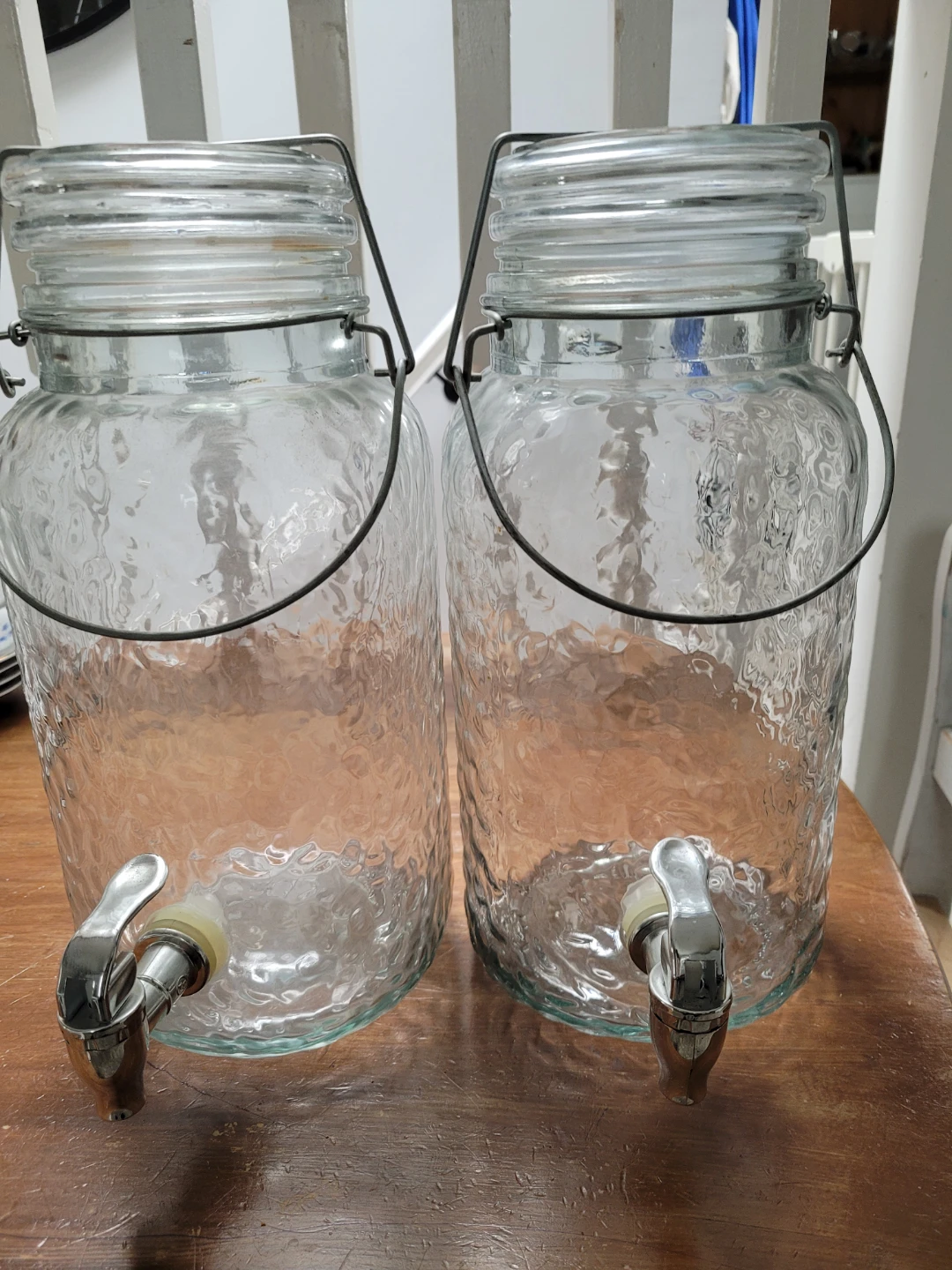 Set of 2 Glass Beverage Dispensers