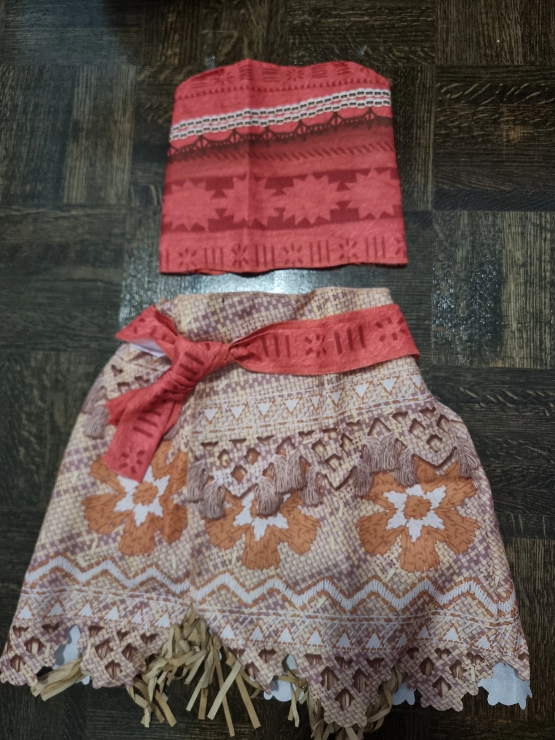 Moana Costume Top and Skirt Set