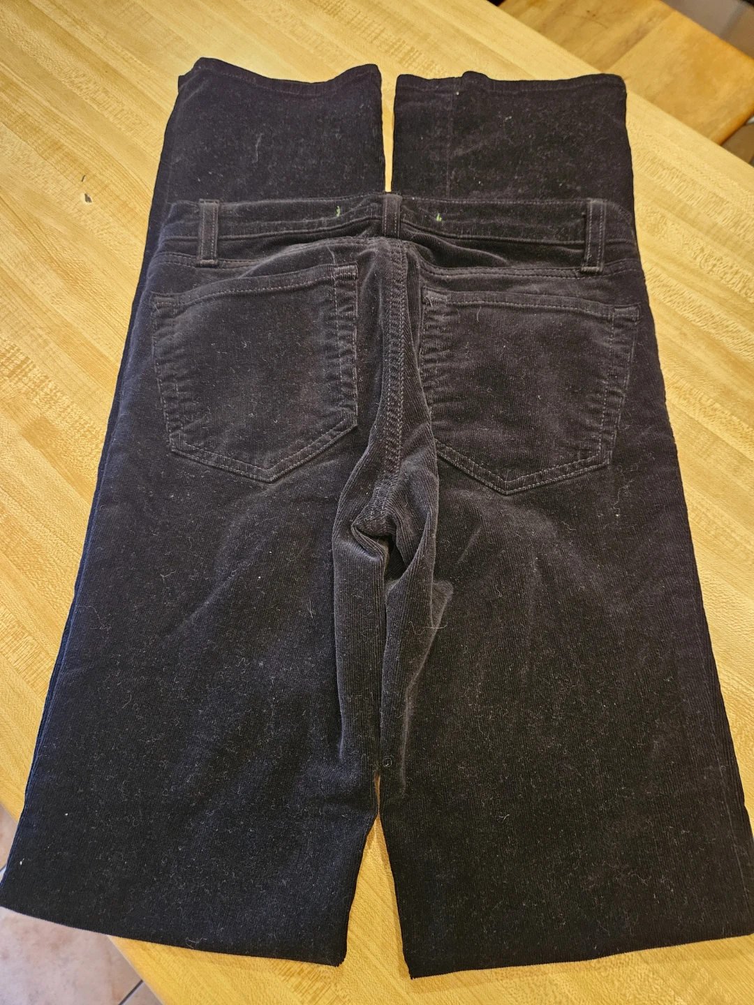 J Brand Black Velvet Corduroy Pants Size 25 - photo 3