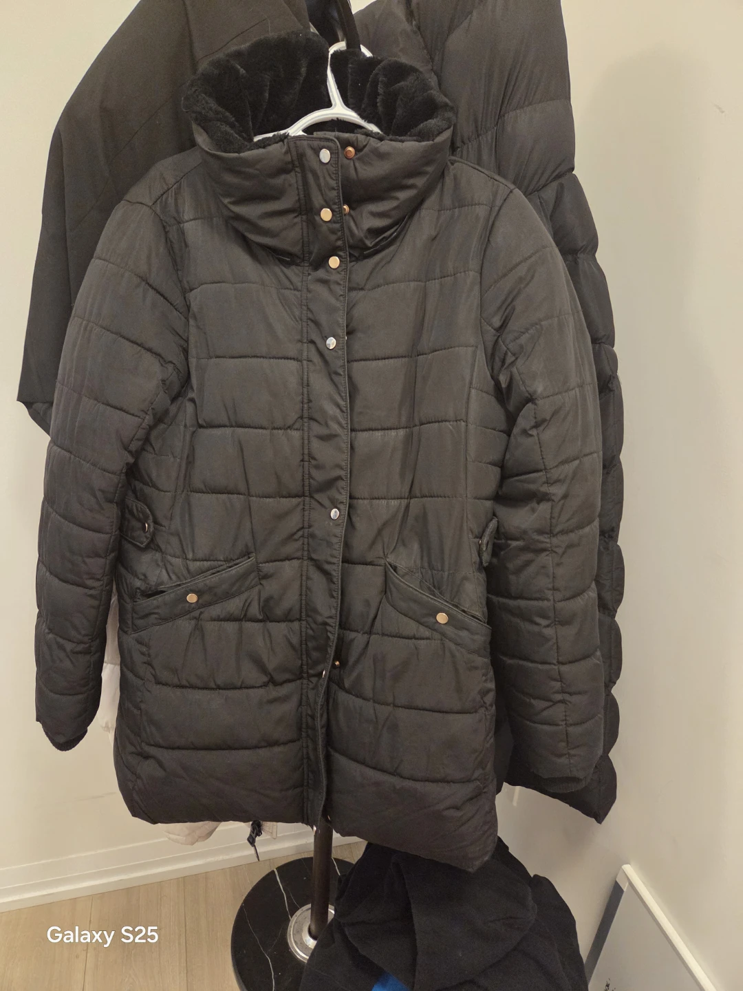 Zara TRF Black Puffer Jacket