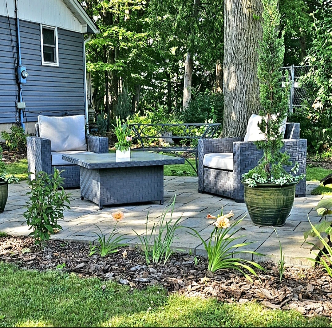 Wicker Patio Furniture Set with Coffee Table